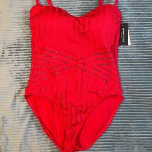 NWT Kenneth Cole mesh bathing suit Sz M